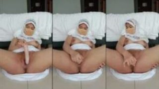 Mukenah Dildo Sange Colmek Becekin Dong